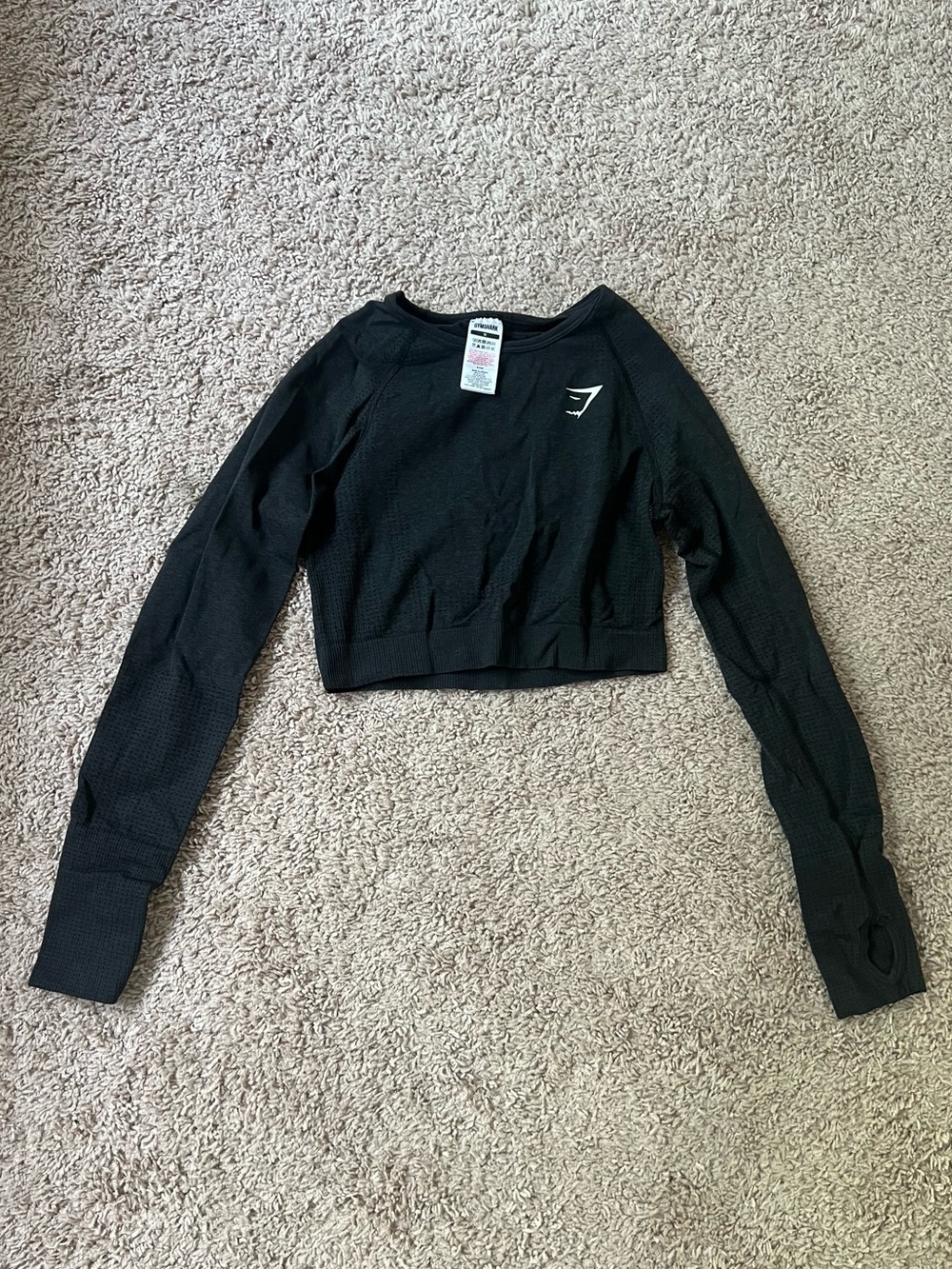 Gymshark Black Vital Crop Top